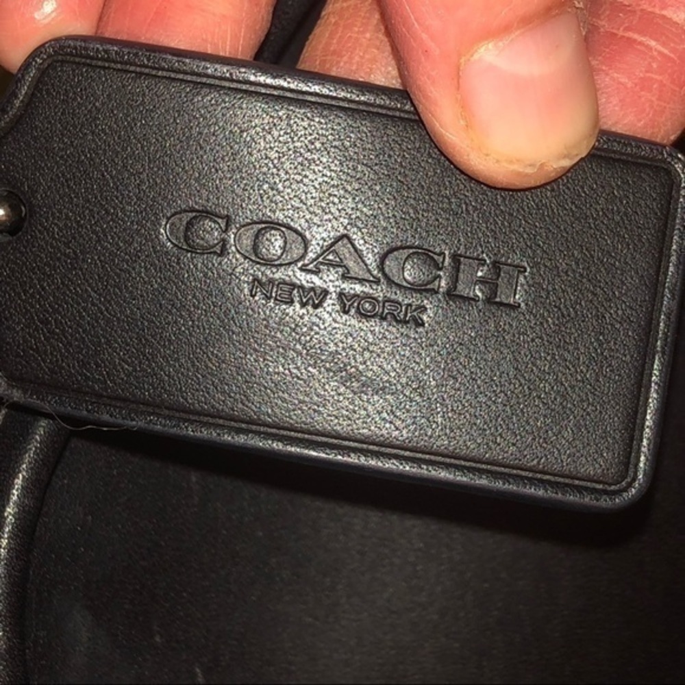 Coach black leather vintage remake reissue lunch box pail bag - Picture 5 of 16
